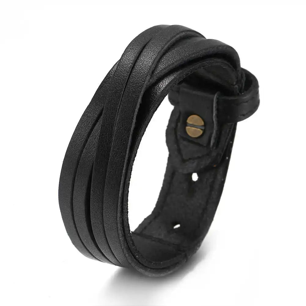 Leather Hand Bracelet - Cowboy Outpost