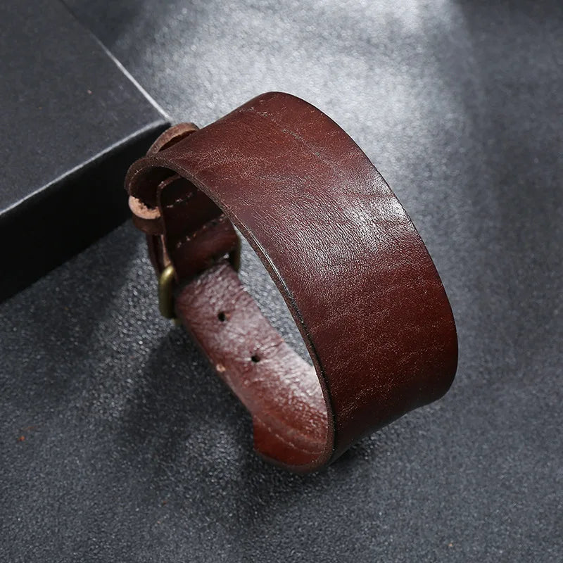 Cowhide Cuff Bracelet - Cowboy Outpost