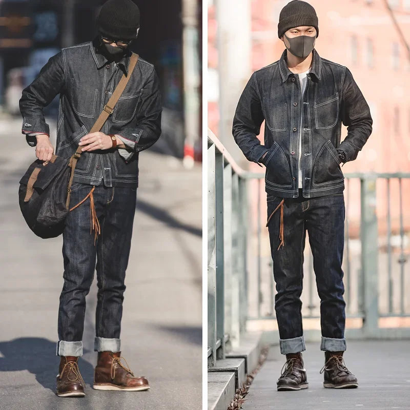 Leather Denim Jeans - Jeans and Belt - Cowboy Outpost