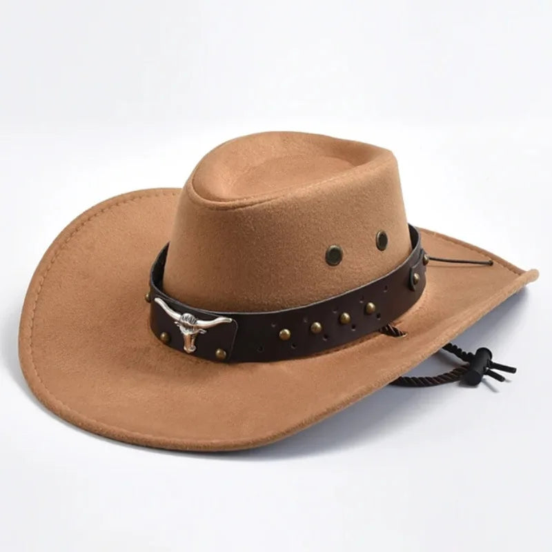 Suede Wide Cowboy Hat - Cowboy Outpost