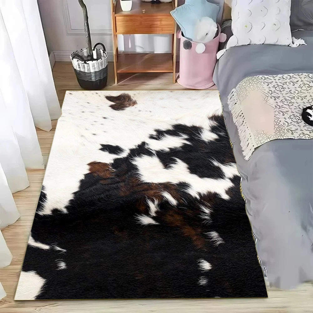 Retro Cowhide Rug - 2 - Cowboy Outpost