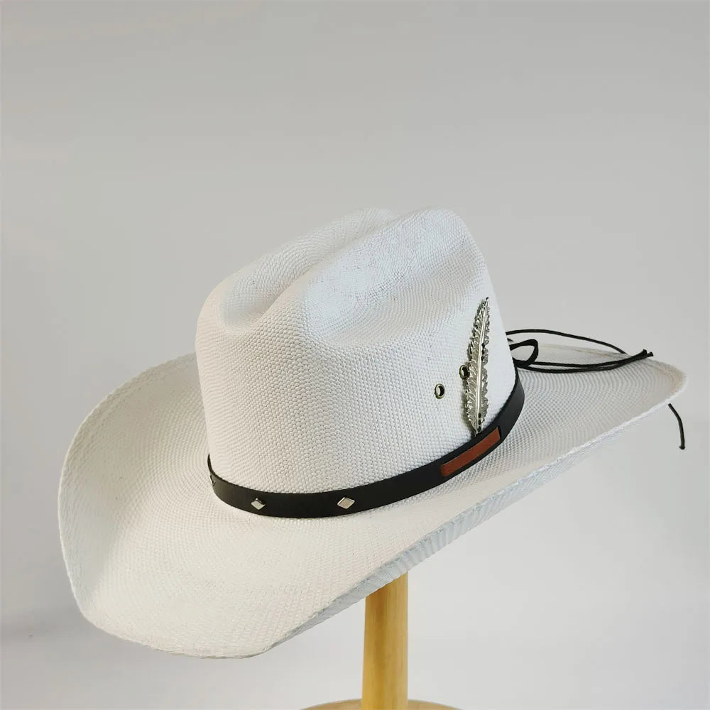 Straw Stiff Cowboy Hat - 3 - Cowboy Outpost