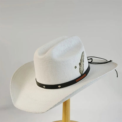 Straw Stiff Cowboy Hat - 3 - Cowboy Outpost