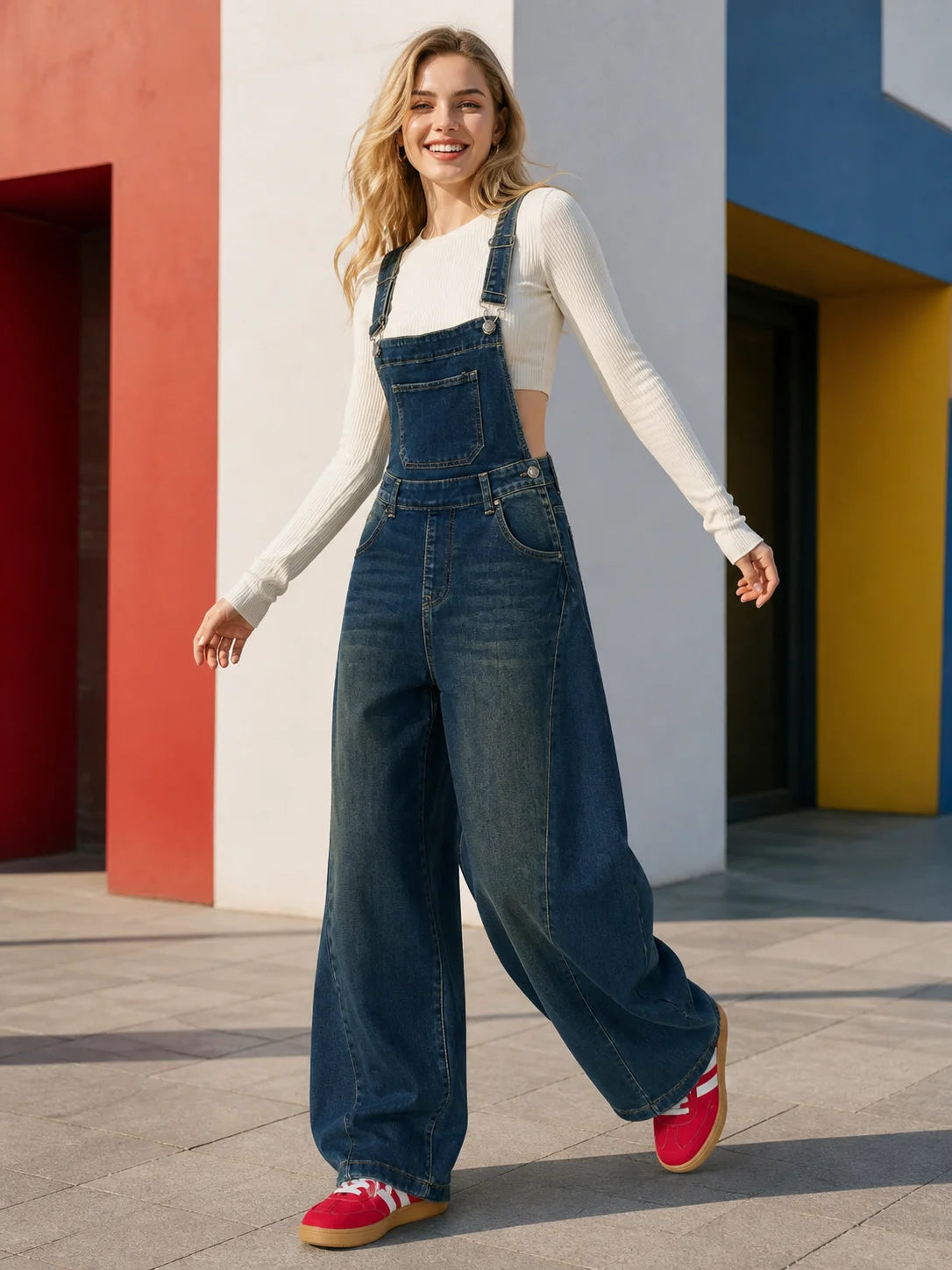 Vintage Overalls - Blue - Blue - Cowboy Outpost