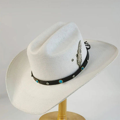 Straw Stiff Cowboy Hat - 12 - Cowboy Outpost