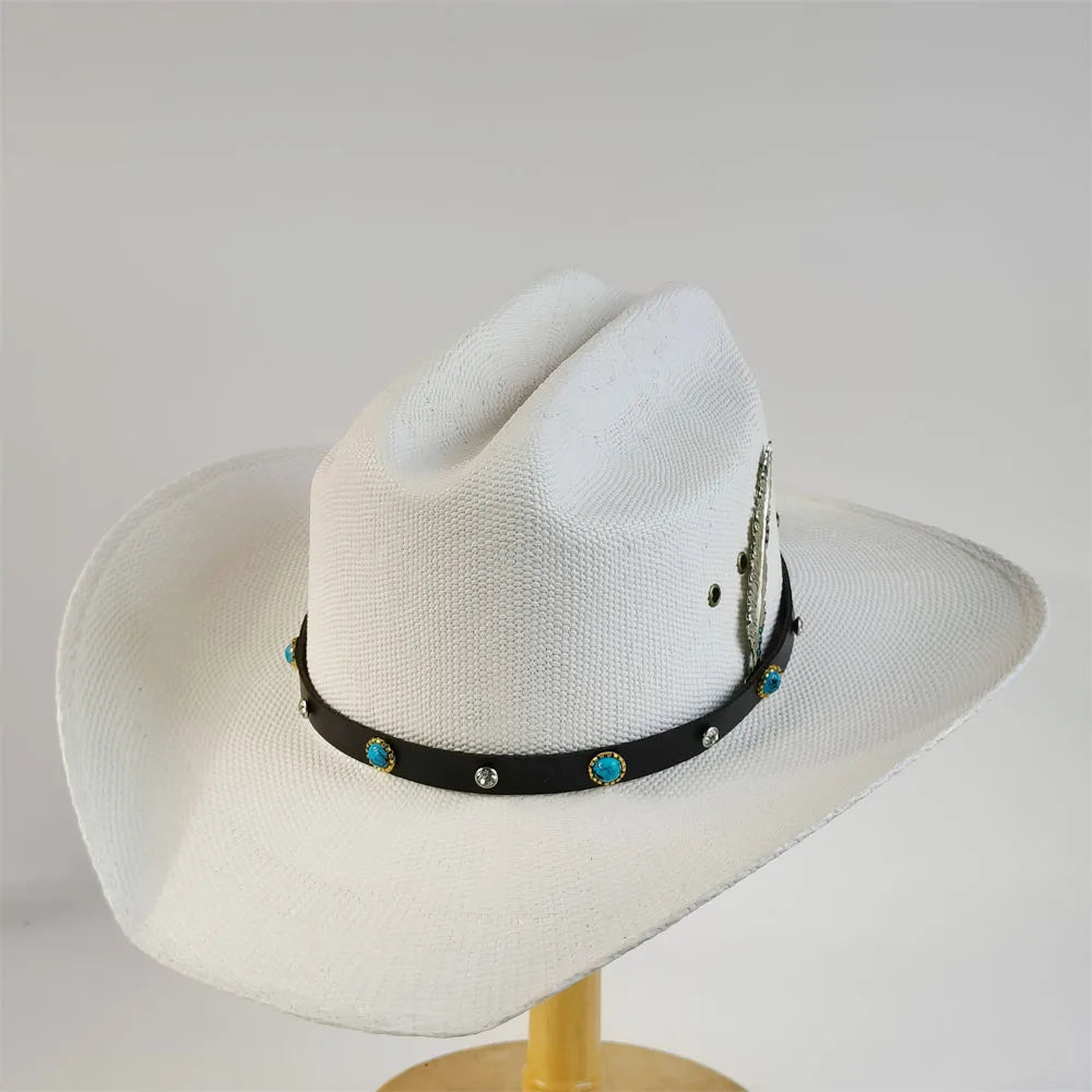 Straw Stiff Cowboy Hat - 9 - Cowboy Outpost