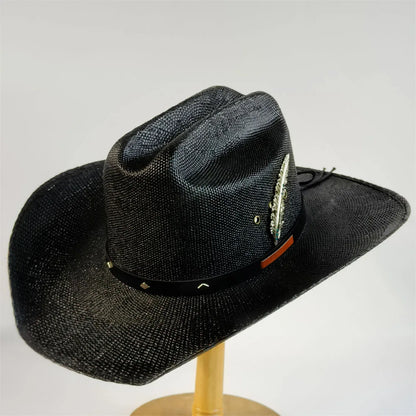 Straw Stiff Cowboy Hat - 4 - Cowboy Outpost