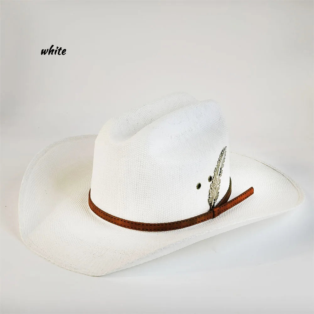 Straw Stiff Cowboy Hat - Cowboy Outpost