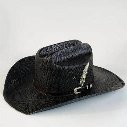 Straw Stiff Cowboy Hat - 2 - Cowboy Outpost