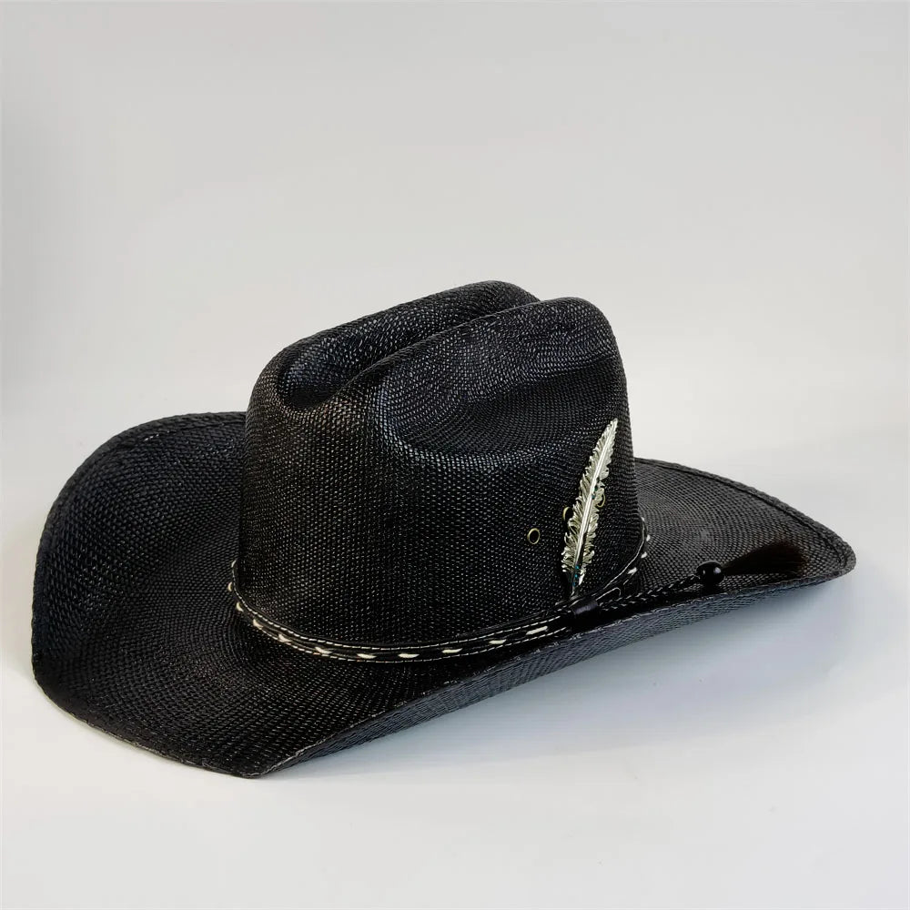 Straw Stiff Cowboy Hat - Cowboy Outpost
