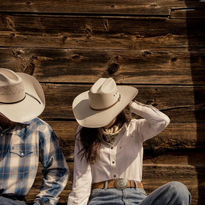 Straw Stiff Cowboy Hat - 14 - Cowboy Outpost