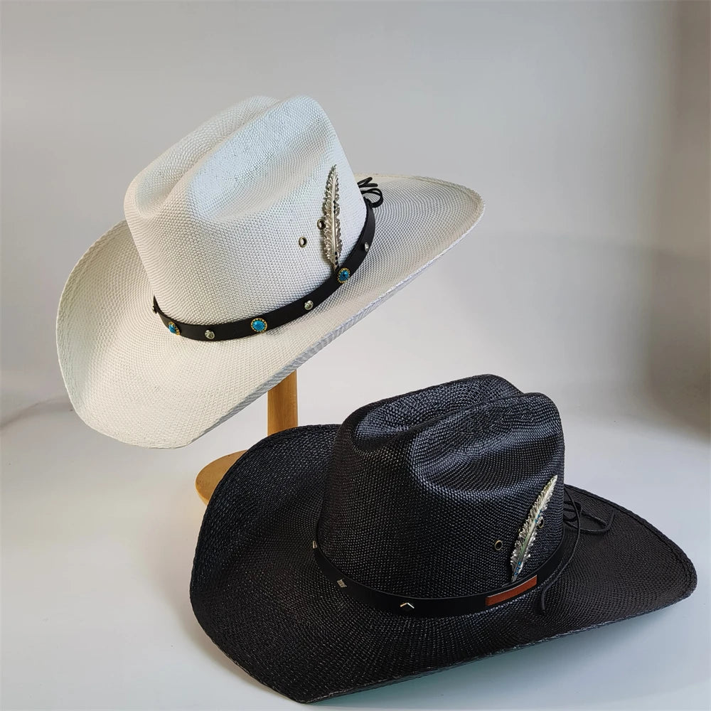 Straw Stiff Cowboy Hat - 11 - Cowboy Outpost