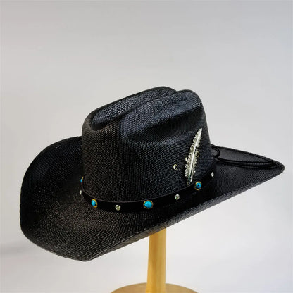 Straw Stiff Cowboy Hat - 6 - Cowboy Outpost