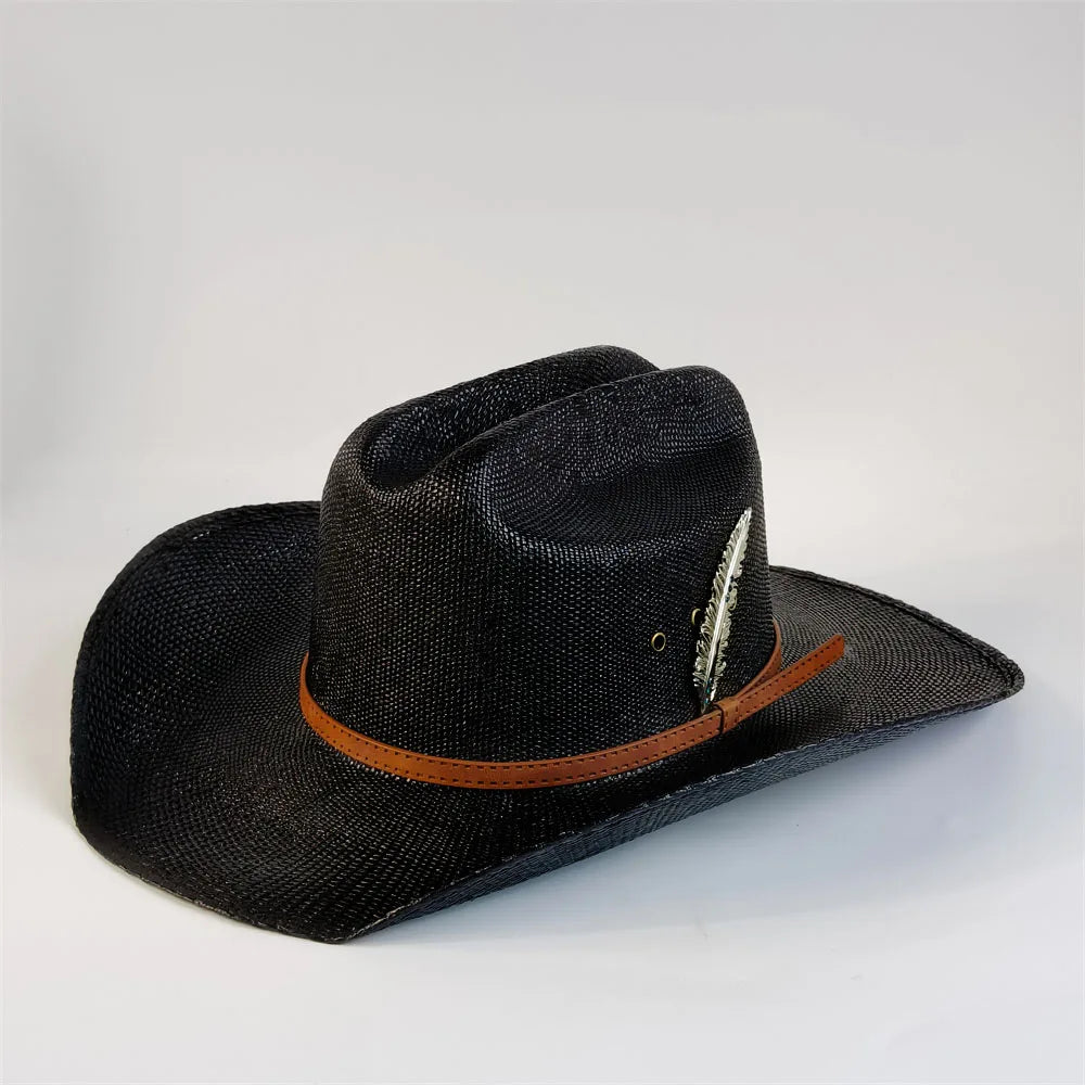 Straw Stiff Cowboy Hat - Cowboy Outpost