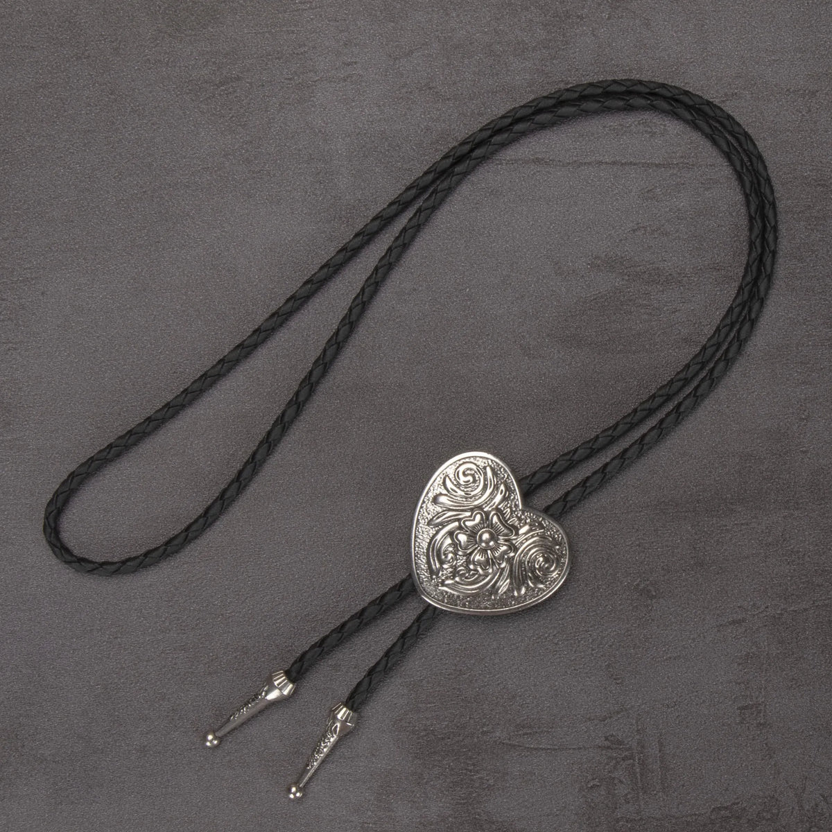 Leather Rechicgu Bolo Tie - 07 - Cowboy Outpost
