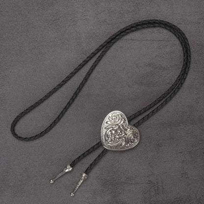 Leather Rechicgu Bolo Tie - 07 - Cowboy Outpost