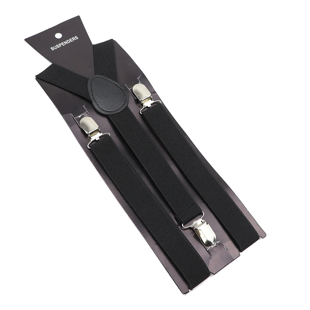 Elastic Leather Suspenders - Cowboy Outpost