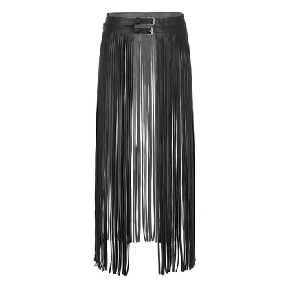 Leather Fringe Belt - Cowboy Outpost