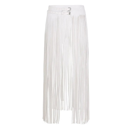 Leather Fringe Belt - Cowboy Outpost