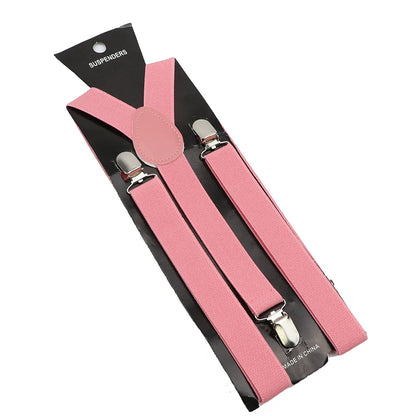 Elastic Leather Suspenders - Cowboy Outpost