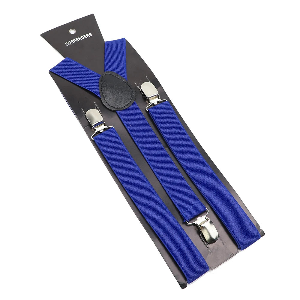 Elastic Leather Suspenders - Cowboy Outpost