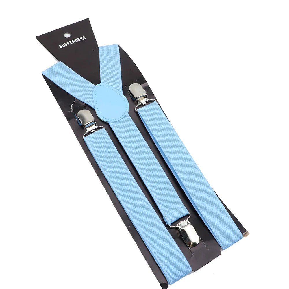 Elastic Leather Suspenders - Cowboy Outpost