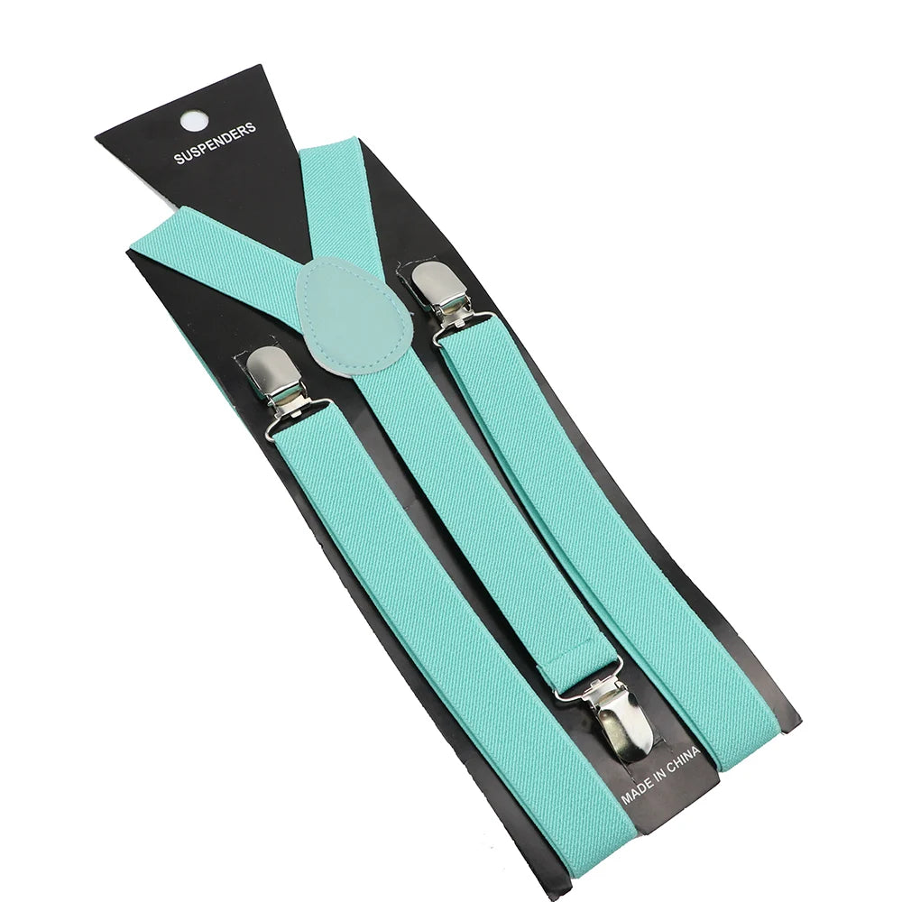 Elastic Leather Suspenders - Cowboy Outpost