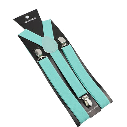 Elastic Leather Suspenders - Cowboy Outpost