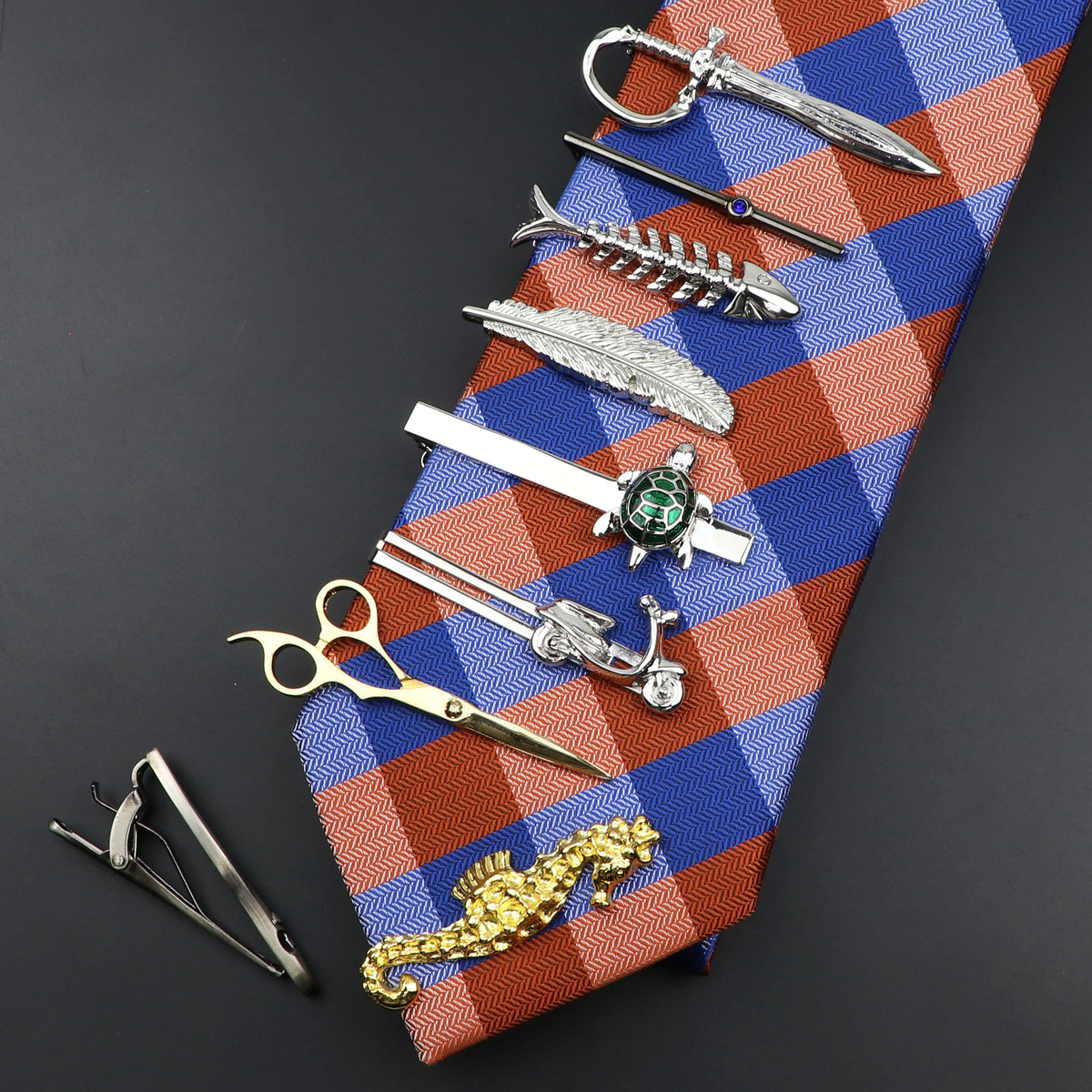 Chrome Tie Clip - 5 - Cowboy Outpost