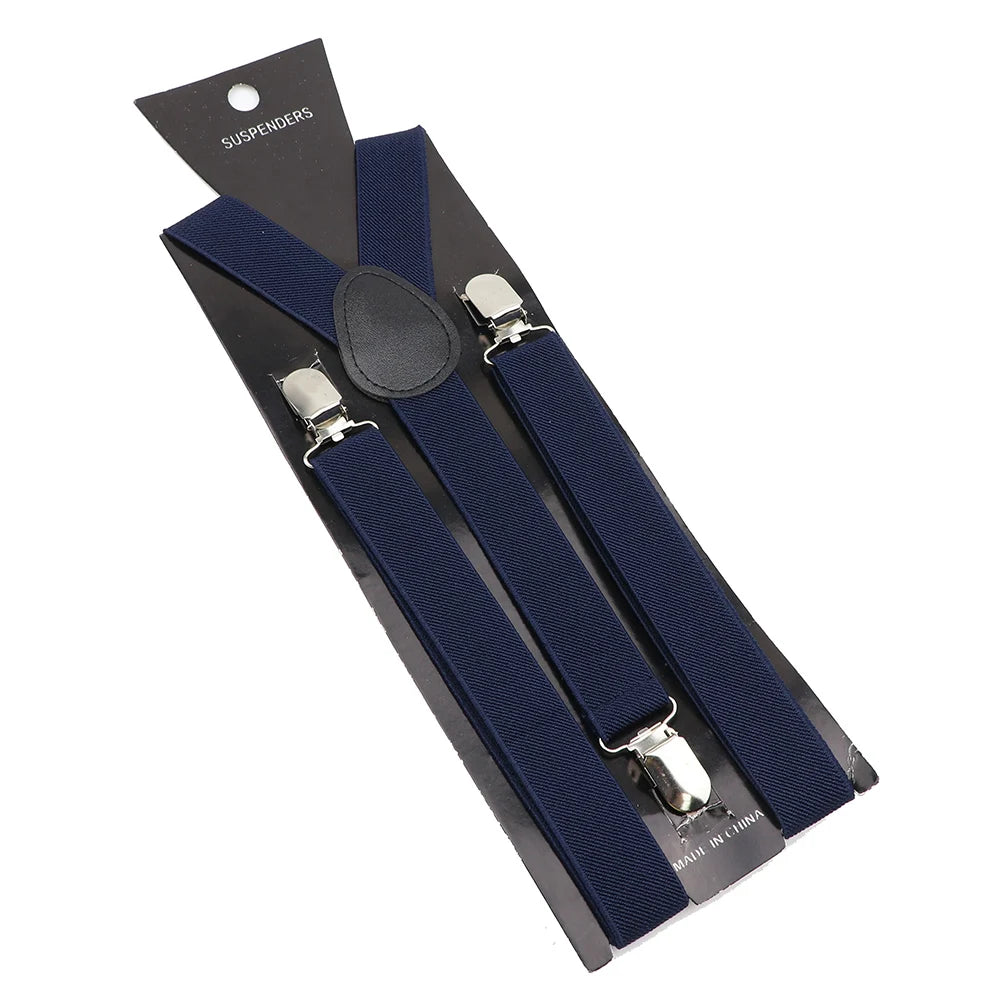Elastic Leather Suspenders - Cowboy Outpost