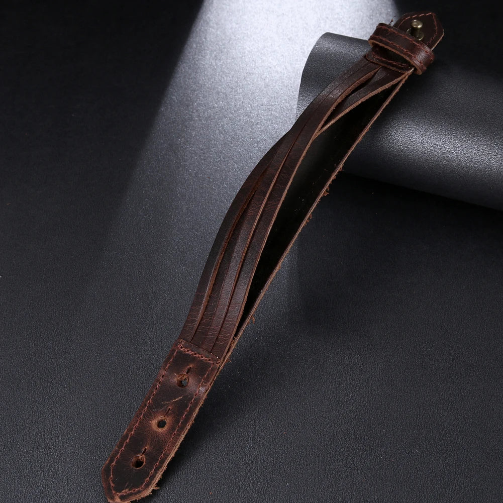 Leather Hand Bracelet - Cowboy Outpost