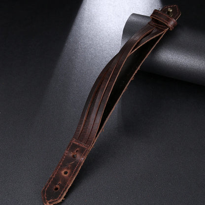 Leather Hand Bracelet - Cowboy Outpost