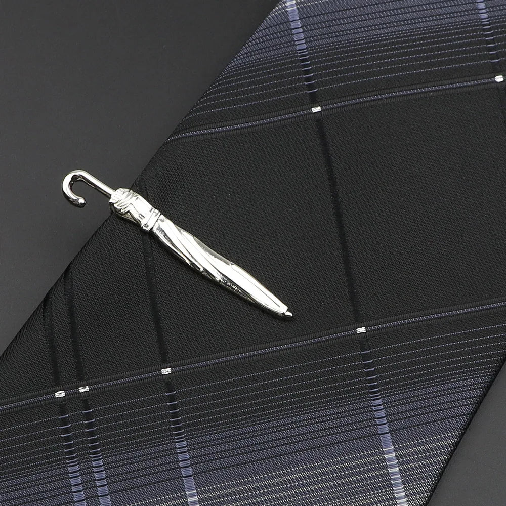 Chrome Tie Clip - 18 - Cowboy Outpost