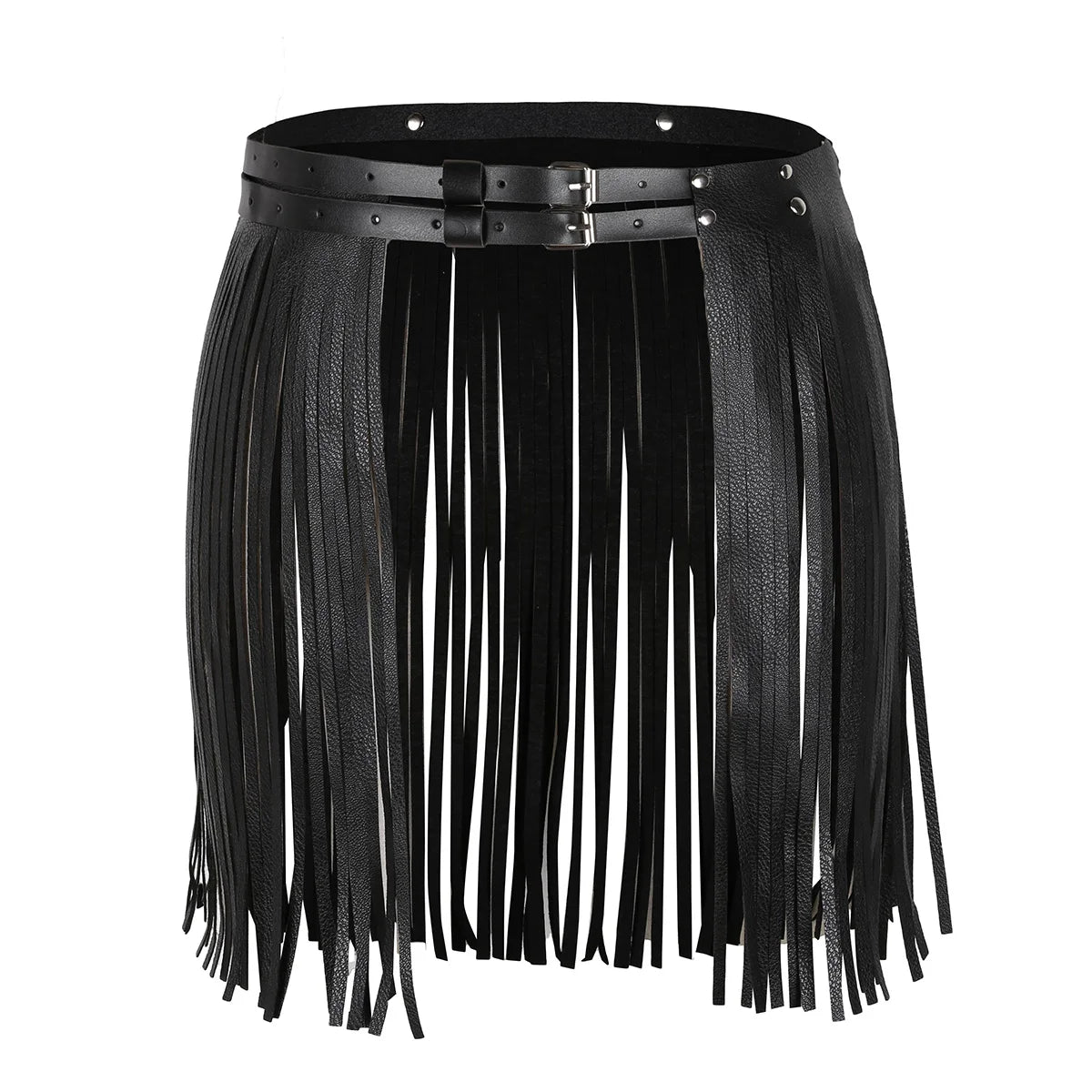 Leather Fringe Belt - Cowboy Outpost