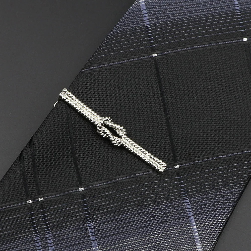 Chrome Tie Clip - 10 - Cowboy Outpost