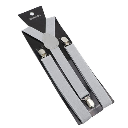 Elastic Leather Suspenders - Cowboy Outpost