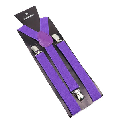 Elastic Leather Suspenders - Cowboy Outpost