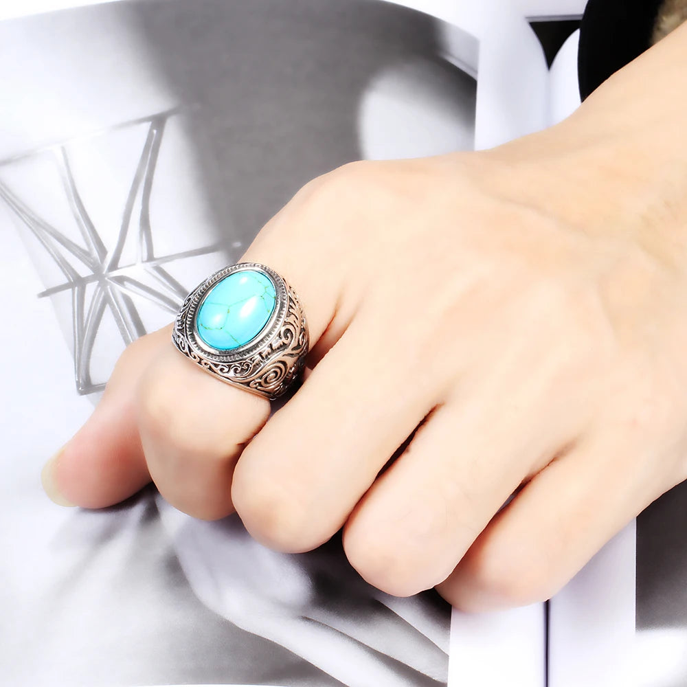 Jewelry Turquoise Rings Ring - green - Cowboy Outpost