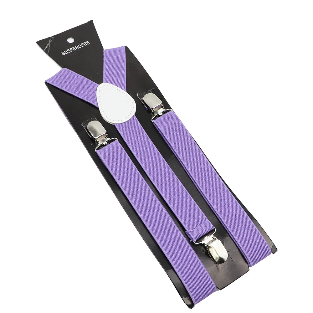 Elastic Leather Suspenders - Cowboy Outpost
