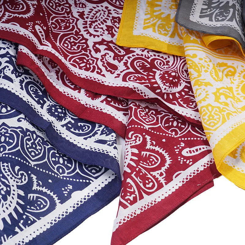 Cotton Foulard Bandana - Grey - Cowboy Outpost