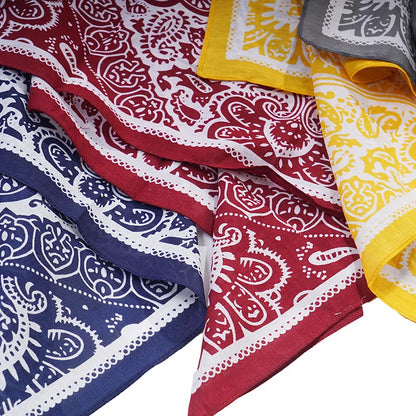 Cotton Foulard Bandana - Grey - Cowboy Outpost