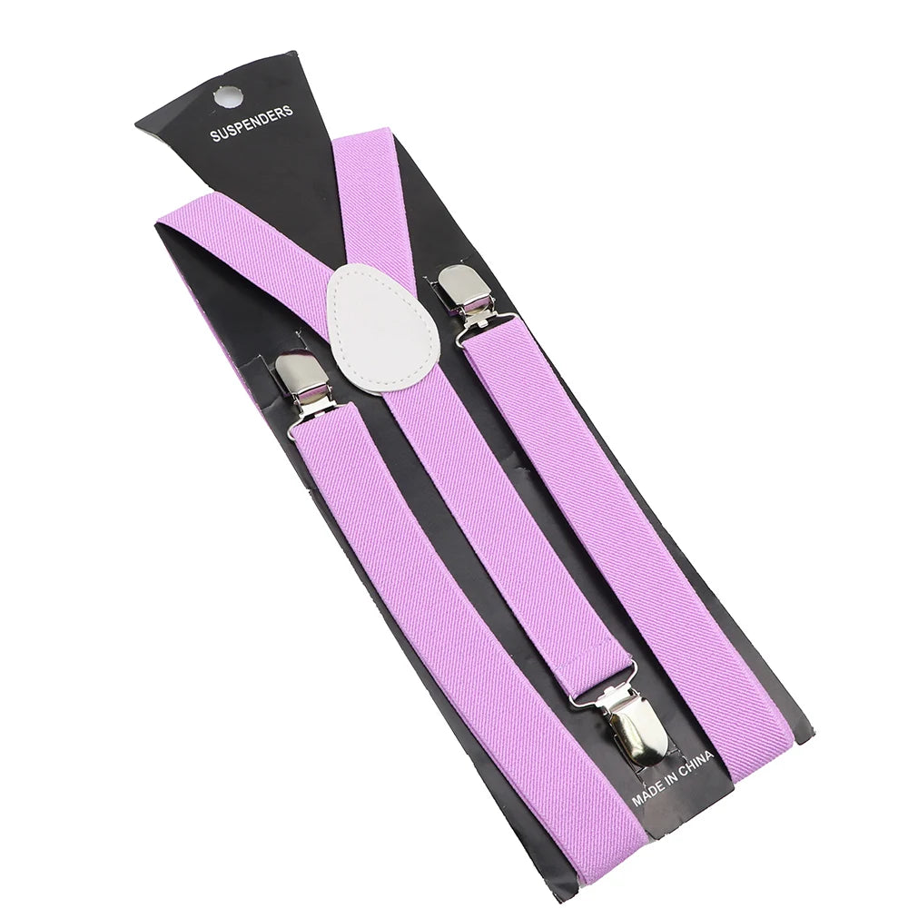 Elastic Leather Suspenders - Cowboy Outpost