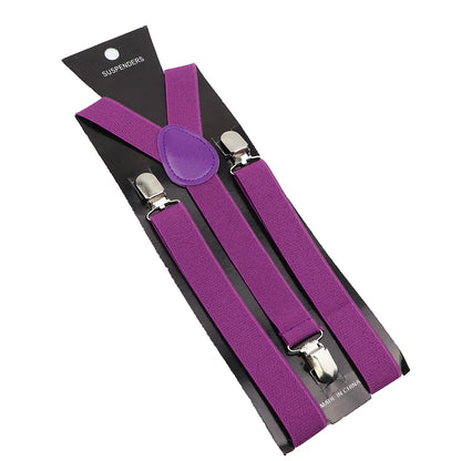 Elastic Leather Suspenders - Cowboy Outpost