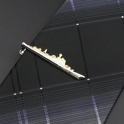 Chrome Tie Clip - Cowboy Outpost