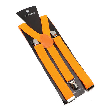 Elastic Leather Suspenders - Cowboy Outpost