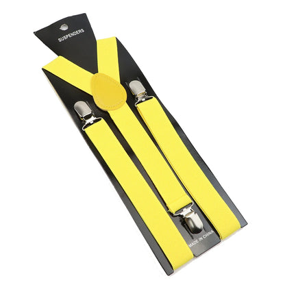 Elastic Leather Suspenders - Cowboy Outpost