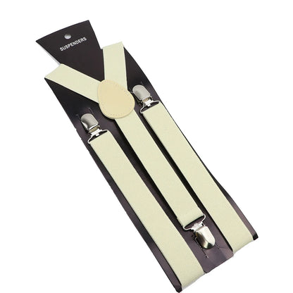 Elastic Leather Suspenders - Cowboy Outpost