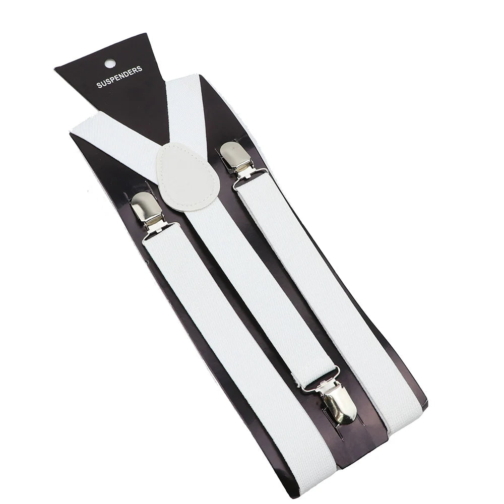 Elastic Leather Suspenders - Cowboy Outpost