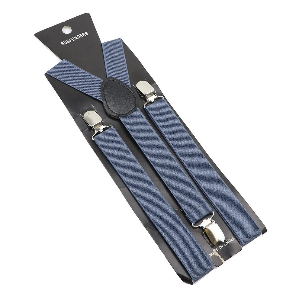 Elastic Leather Suspenders - Cowboy Outpost