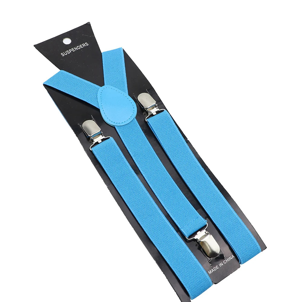 Elastic Leather Suspenders - Cowboy Outpost
